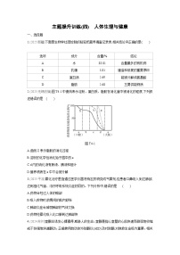 2026年福建省中考生物学一轮复习专题练习：人体生理与健康