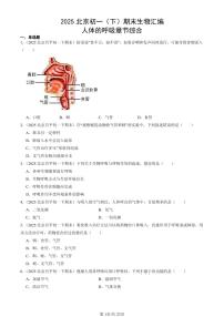 2025北京初一（下）期末生物汇编：人体的呼吸章节综合