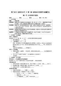 初中生物人教版（2024）七年级下册（2024）植物体内的物质与能量变化导学案