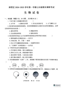河南省开封市祥符区2024-2025学年七年级上学期期末调研考试生物试题