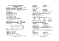 山东省滕州市滕东中学2024-2025学年八年级上学期期末检测生物试卷
