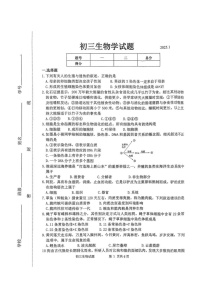 山东省淄博市淄川区2024-2025学年八年级上学期1月期末生物试题