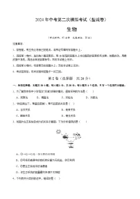 2024年中考生物（盐城）第二次模拟考试（含答案）