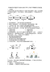河南省郑州市登封市2024-2025学年七年级下学期期末生物试题