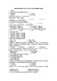 河南省郑州市新郑市2024-2025学年七年级下学期期中生物试题