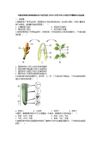 河南省郑州市郑州高新技术产业开发区2024-2025学年七年级下学期期末生物试题