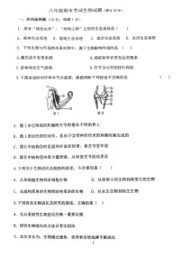 辽宁省盘锦市兴隆台区2025-2026学年八年级上学期1月期末联考生物试题