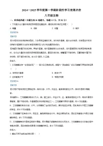 甘肃省陇南市武都区八年级上学期期中生物学试题（解析版）-A4