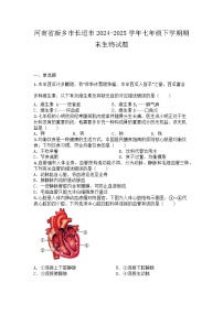 河南省新乡市长垣市2024-2025学年七年级下学期期末生物试题