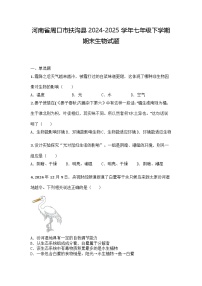 河南省周口市扶沟县2024-2025学年七年级下学期期末生物试题