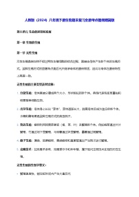 人教版（2024）八年级下册生物期末复习全册考点提纲精简版 讲义