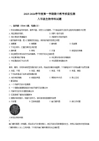 广东省揭阳市揭东区2025_2026学年八年级上学期期中生物学试题(文字版含答案)