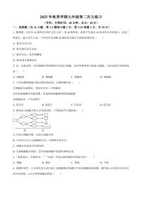 2025-2026学年陕西省安市西咸新区沣东新城第七学校七年级上学期12月月考生物试题（有答案）