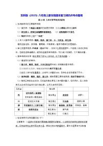 苏科版（2025）八年级上册生物期末复习知识点考点提纲 讲义