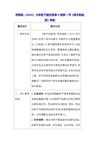 苏教版（2024）七年级下册（2024）种子的萌发教学设计