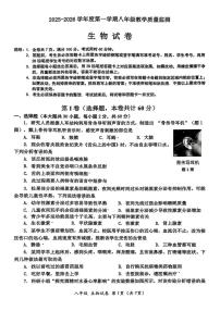广东省汕头市金平区2025-2026学年八年级上学期期末生物试题