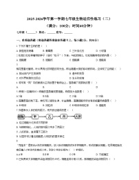 福建省龙岩市长汀县第四中学2025_2026学年七年级上学期12月月考生物试题（文字版，含答案）
