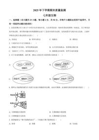 2025-2026学年湖南省衡阳市衡山县七年级上学期期末生物学试题