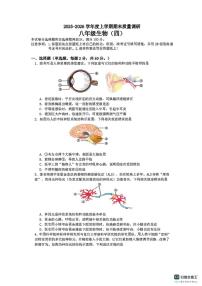 2025-2026学年山东省临沂市兰陵县上学期期末质量调研八年级生物（四）试题（含答案）