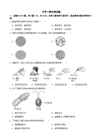 广东省江门市2026年中考一模生物试题附答案