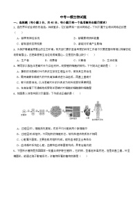 四川省绵阳市游仙区2026年中考一模生物试题附答案
