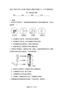 初中植株的生长课后复习题