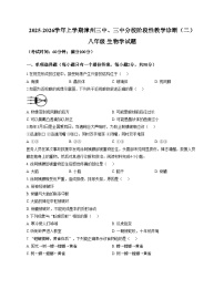 福建省漳州市三中、三中分校联考2025_2026学年八年级上学期11月期中生物试题（文字版，含答案）