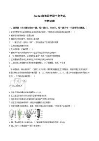 四川省资阳市安岳中学2024_2025学年八年级下学期学情检测生物试题（文字版，含答案）