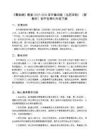 初中鲁科版 (五四制)2024第一章 人的生殖和发育第二节 青春期教案及反思