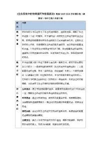 冀少版（2024）八年级下册（2024）第七单元 生物与环境第一章 生态系统第五节 生态系统中的物质循环和能量流动教案及反思