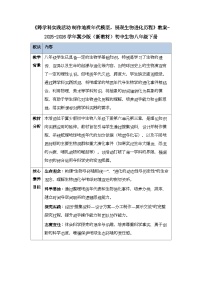 冀少版（2024）八年级下册（2024）跨学科实践活动 制作地质年代模型，感受生物进化历程教案