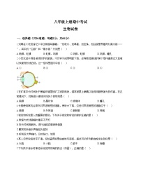 河南省郑州市二七区实验中学2025_2026学年八年级上学期11月期中生物试题（文字版，含答案）