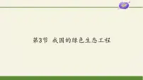 北师大版七年级上册第3节 我国的绿色生态工程教课课件ppt
