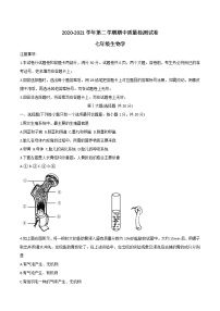 河南省平顶山市叶县2020-2021学年七年级下学期期中生物试题（word版 含答案）