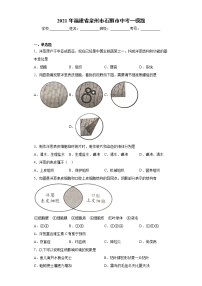 2021年福建省泉州市石狮市中考一模题（word版 含答案）