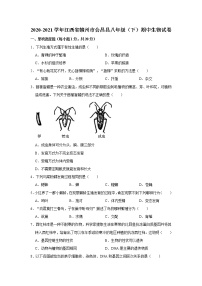 2020-2021学年江西省赣州市会昌县八年级（下）期中生物试卷    解析版