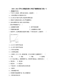 2020--2021学年人教版生物七年级下册期末复习卷(一）（word版  含答案）