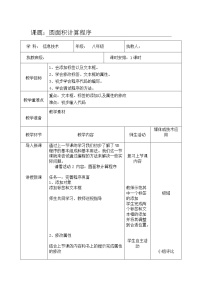 初中信息技术科学版八年级下册第二单元 程序编写初体验活动2 圆面积计算程序教学设计