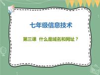 初中信息技术第三课 什么是域名和网址课堂教学课件ppt