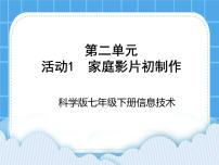 科学版七年级下册活动1 家庭影片初制作一等奖ppt课件