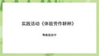 粤教版初中全一册第二单元 身边农业新体验实践活动 体验劳作耕种教学演示ppt课件