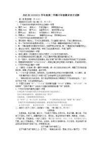 四川省内江市2020-2021学年八年级下学期期末语文试题（word带答案）