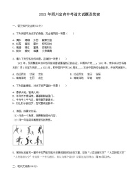 2021年四川宜宾中考语文试题及答案