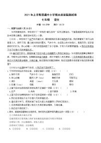 湖南省长沙市望城区2020-2021学年七年级下学期期末考试语文试题（word版 含答案）