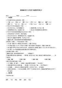 语文九年级下册4 海燕课后复习题