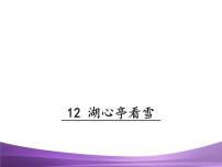 初中语文人教部编版九年级上册12* 湖心亭看雪背景图ppt课件