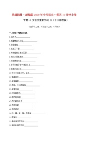 12小卷 文言文重要字词 【第二辑】八（下)(原卷版）