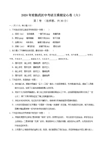 2020年疫情武汉中考语文模拟定心卷（六）（原卷版）