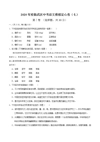 2020年疫情武汉中考语文模拟定心卷（七）（解析版）