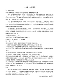 广东省深圳市宝安区2021年中考语文二模试卷含答案